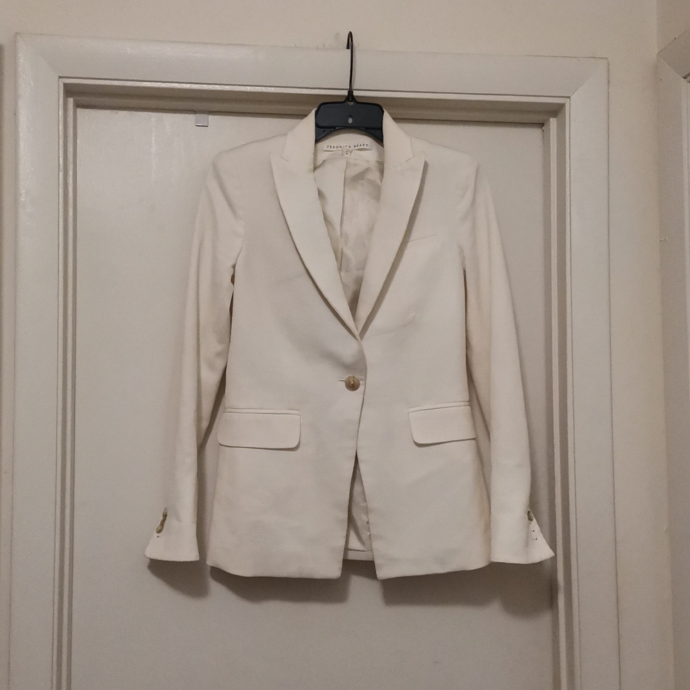 Veronica Beard Cream Blazer